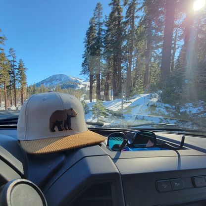 Big Bear Eco-Friendly Snapback Hat - Birch